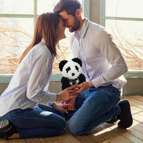 Artificial Foam Rose Panda Bear - SmartPursue™