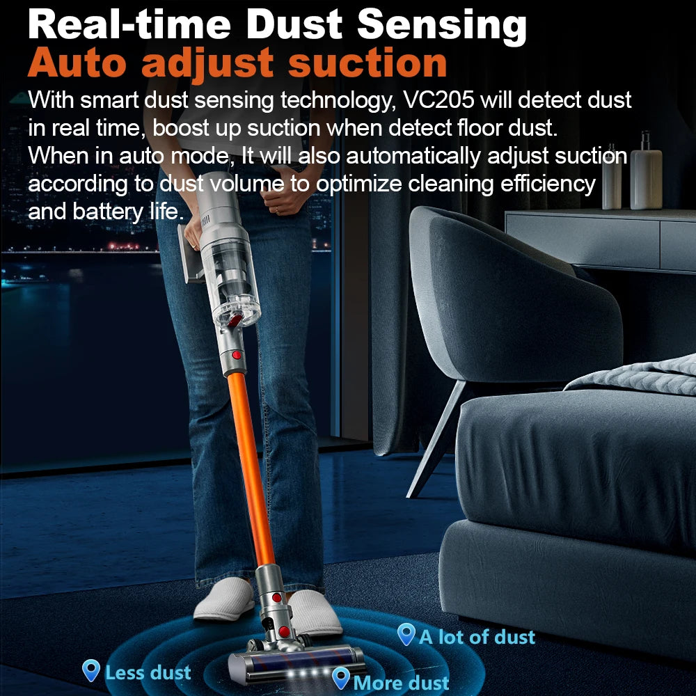 🌀 Smart Cordless Stick Vacuum Cleaner – 27,000Pa with LCD - SmartPursue™
