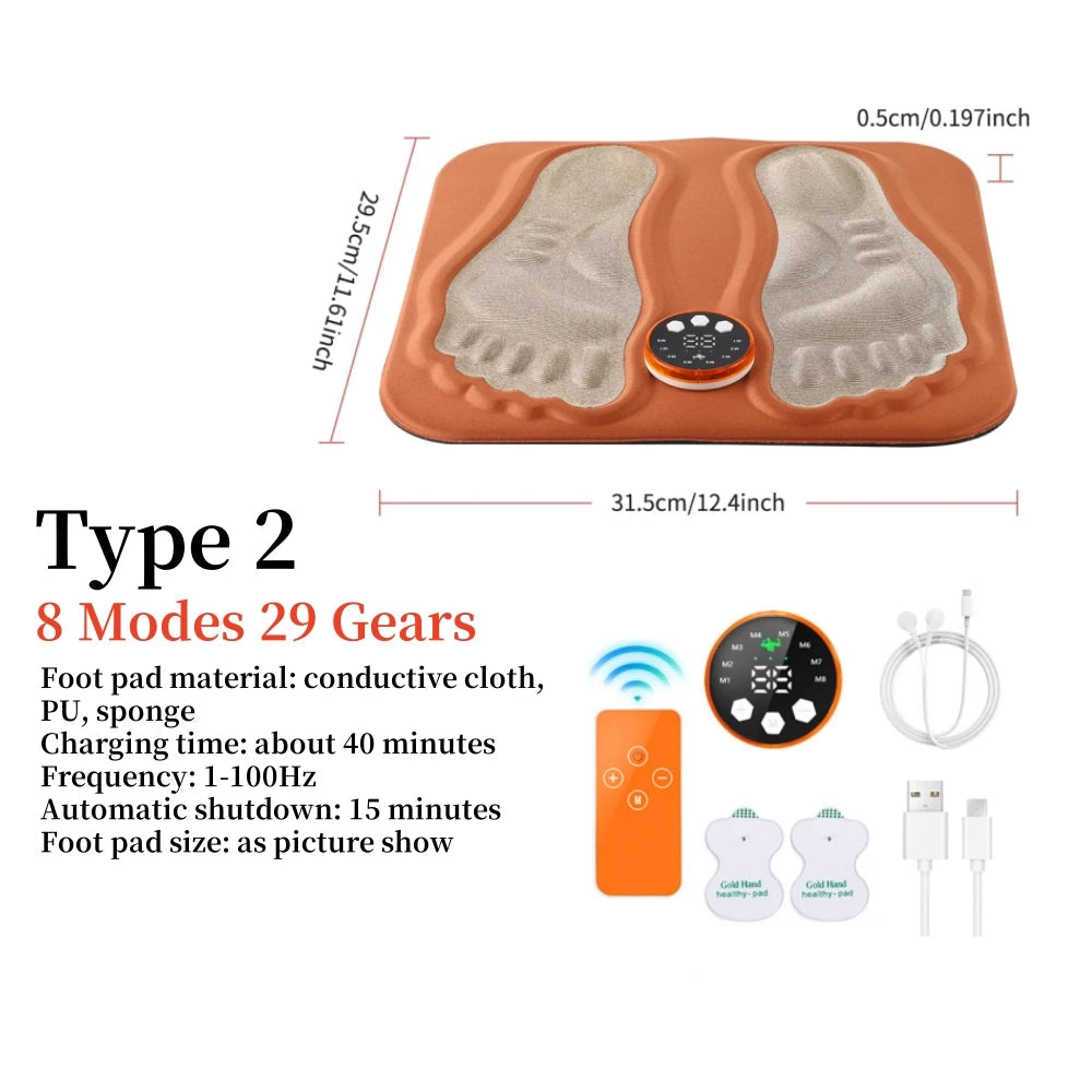 🦶 3D Foot Massage Mat – USB Rechargeable Electric Leg Massager Diversi Fusion™