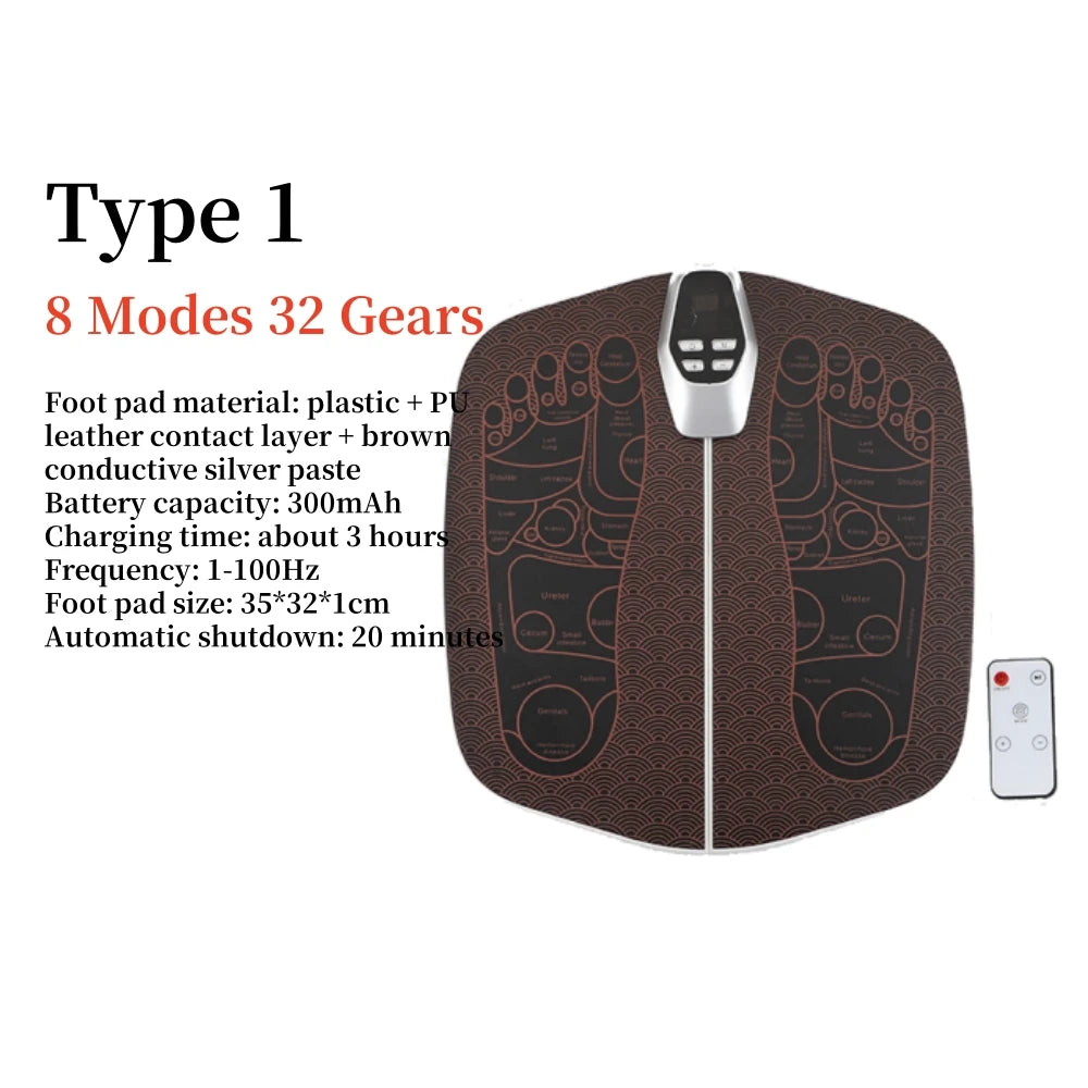 🦶 3D Foot Massage Mat – USB Rechargeable Electric Leg Massager Diversi Fusion™