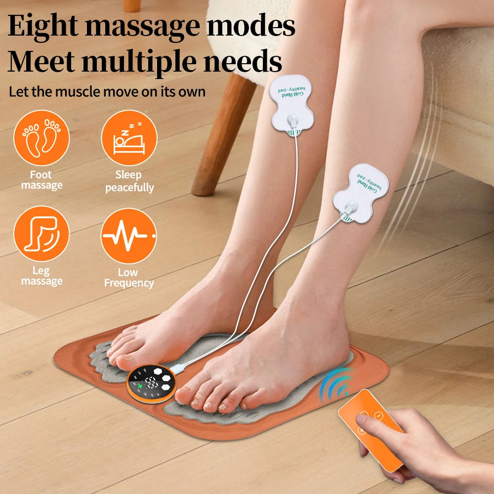 🦶 3D Foot Massage Mat – USB Rechargeable Electric Leg Massager Diversi Fusion™