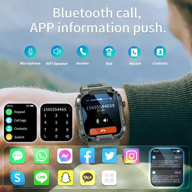 Military Android smartwatch for Men - SmartPursue™