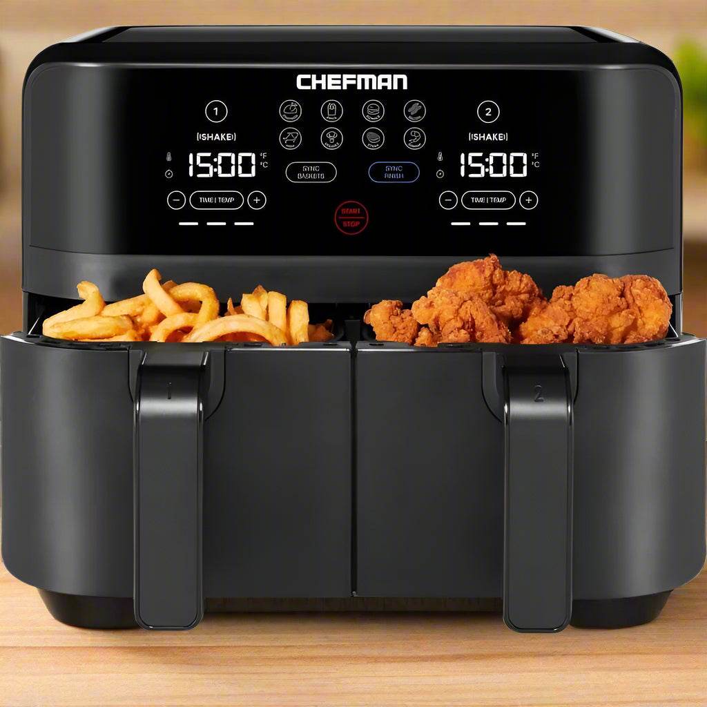 6 Quart Smart Dual Basket Air Fryer - SmartPursue™