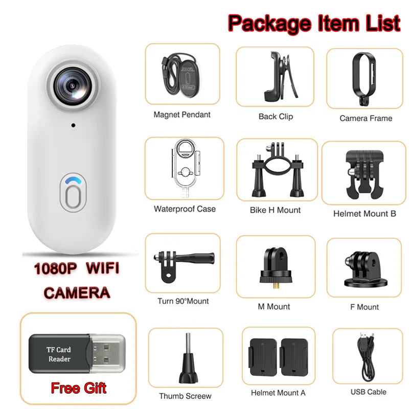 📷 Mini Sports Action Camera – 4K Ultra Portable Wireless Body Cam Diversi Fusion™
