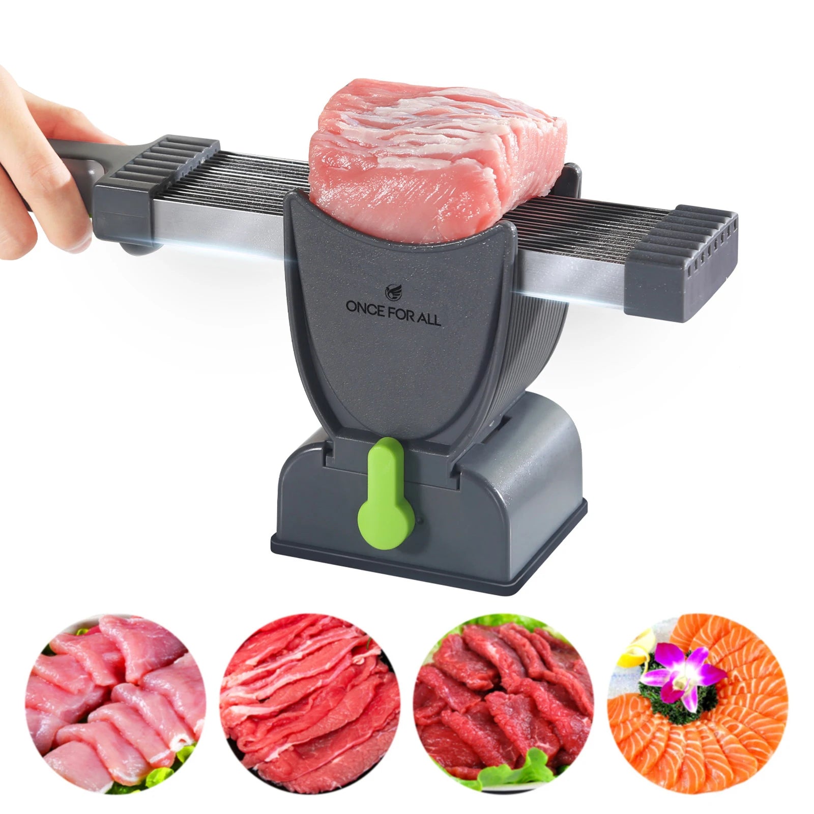 Manual Meat Slicer & Cleaver Set – Slice Strip & Cube Fresh Meat - SmartPursue™