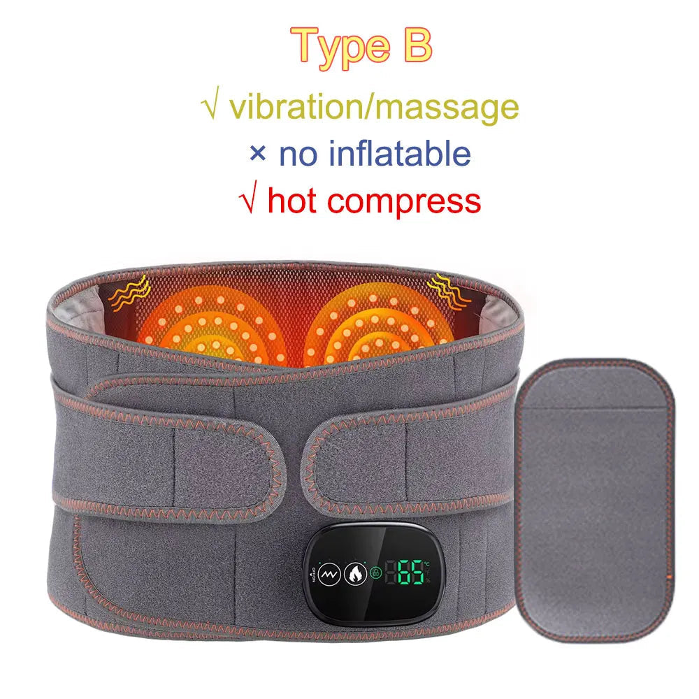 Heating Waist Massager Belts Vibration Inflatable Heated Pads Back Protector Waist Massage Relax Warmer SmartPursue™