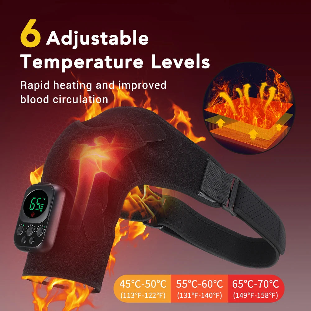 Heating Shoulder Massager with Vibration & App Control - SmartPursue™