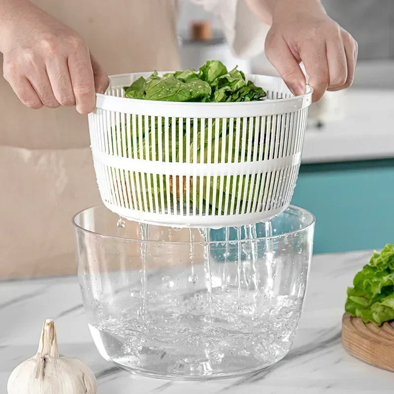 🥬 3L Vegetable Salad Spinner – Spin, Wash & Mix in One Tool - SmartPursue™