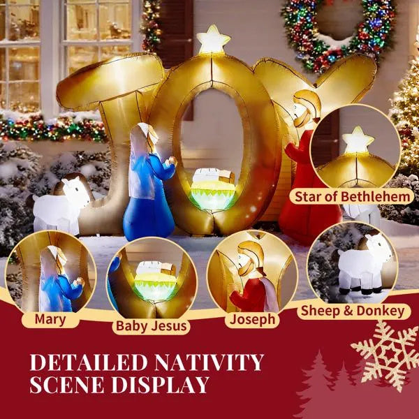 7.5FT Lighted Christmas Inflatable Decoration CJ US
