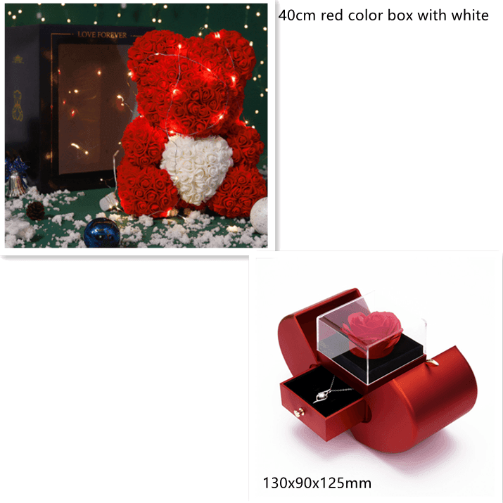 Valentine Foam Forever Rose Teddy Bear - SmartPursue™