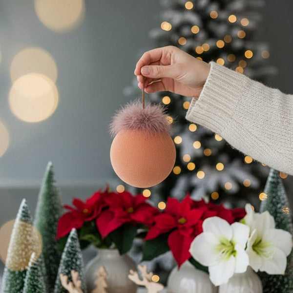 🎄 4PCS Christmas Ball Ornaments – Shiny Glass Hanging Tree Décor Set CJ US
