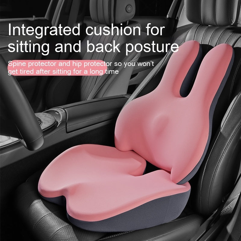 🚗 Car Heightening Cushion – Backrest & Lumbar Pad Driving Seat Support CJ