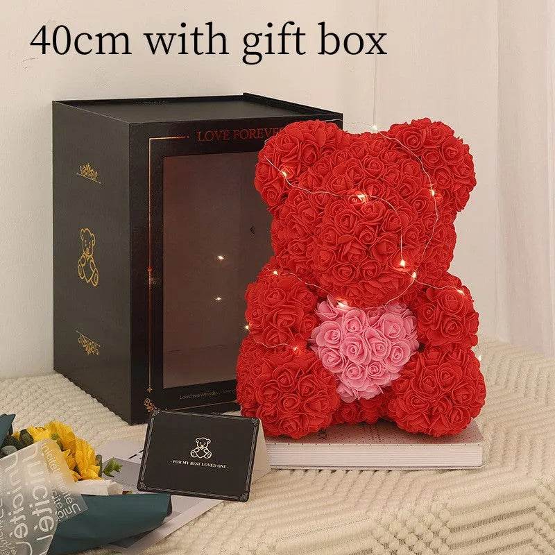 Valentine Foam Forever Rose Teddy Bear - SmartPursue™