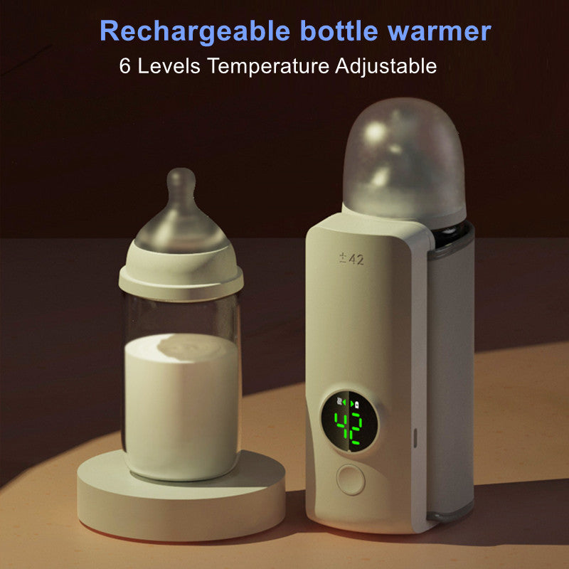 🍼 Portable Baby Bottle Warmer – Wireless USB Rechargeable Heating Bag CJ