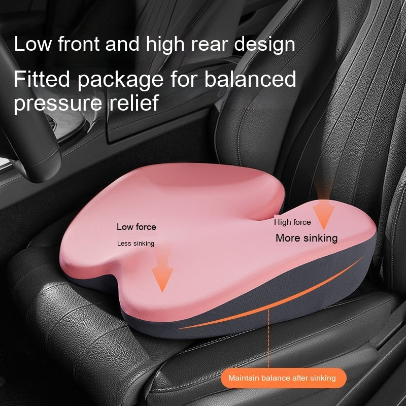🚗 Car Heightening Cushion – Backrest & Lumbar Pad Driving Seat Support CJ