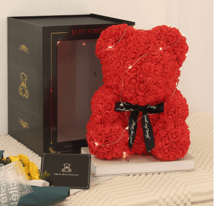 Valentine Foam Forever Rose Teddy Bear - SmartPursue™