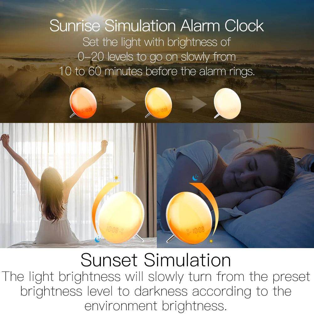 Wake Up Sunrise Simulation Alarm Clock - SmartPursue™