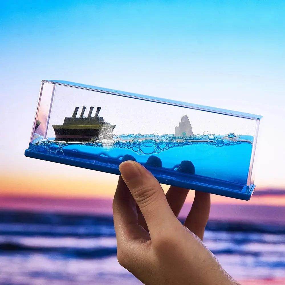 Cruise Ship Decoration Toy Fluid Drift Bottle Titanic Creative Ship - SmartPursue™